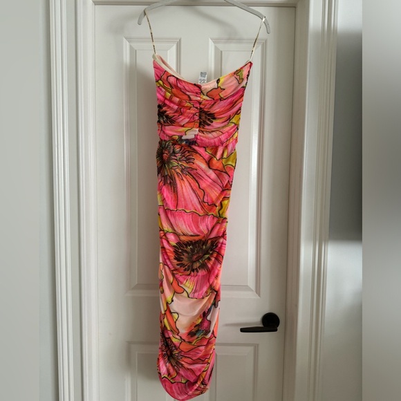 Agua Bendita Nana Mesh Strapless Dress - Picture 3 of 4